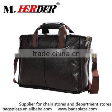 M5005 China Guangzhou leather bag supplier black men tote bag                        
                                                Quality Choice