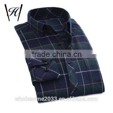 2016 Custom men flannel casual shirt