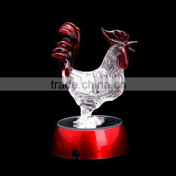 Wholesale Chinese Zodiac Handicrafts Crystal Rooster Craft Gift Figurine Furniture photo-2