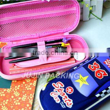 Assorted Color Cute Car Shape Eva Pencil Case With Zipper