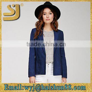 Elegant formal custom lady shiny nylon drop shipping jackets