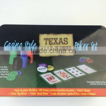 China Factory 200pcs Poker Chips for Poker Chip Set Cheap Poker Chips Set in Tin Case photo-4