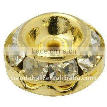 Rhinestone Beads, Synthetic White Diamond(RB-H039-8)