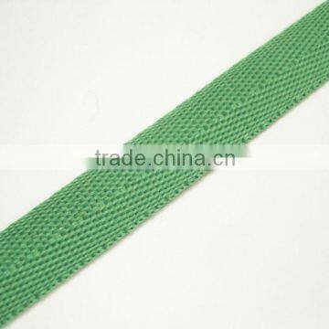 Decorative solid recycled PET webbing eco-friendly strap