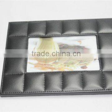 2015 Hot sell luxury high quality square leather photo frame new models