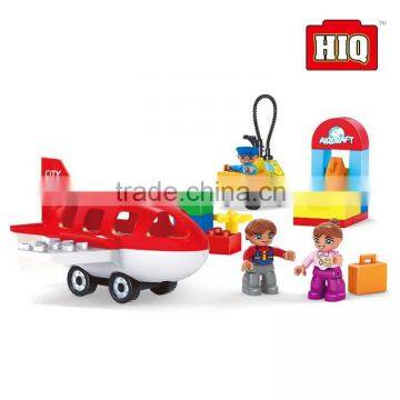 plastic assembled cartoon plane big building block toys sets