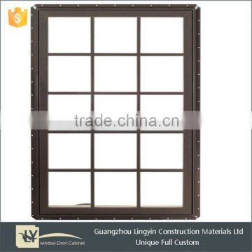2015 Aluminum fixed window grill design With Tempered Glass In  China Guangzhou