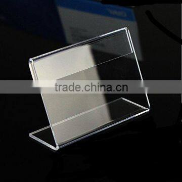 Horizontal Slanted L-Shape Acrylic Sign Holder/Slanted Sign Holders photo-4