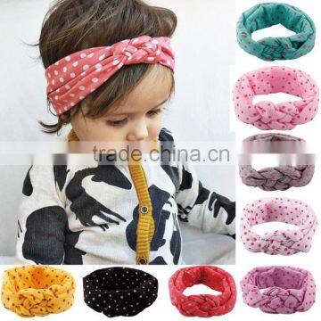 knot headband baby headband dot hairband