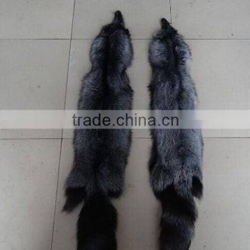 Top quality Natural Color fox fur Silver Fox Fur Skin