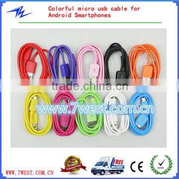 Colorful Micro USB Sync Charger Data Cable For Android Smartphones