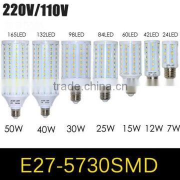 E27 E14 5730 5630 SMD LED Corn Bulb 220V 110V 7W 12W 15W 25W 30W 40W 50W High Luminous Spotlight LED lamp light