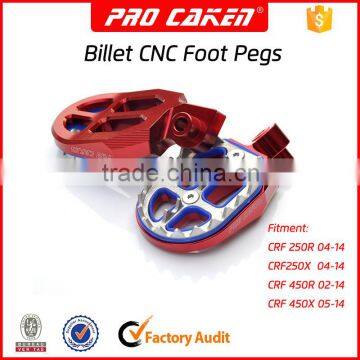 cnc aluminum foot pegs,motorcycle spare parts foot pegs for CRF250 CRF450