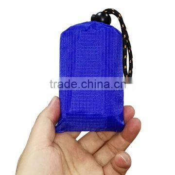 Portable Mini Hiking Picnic Beach Pocket Blanket With Drastring Pouch