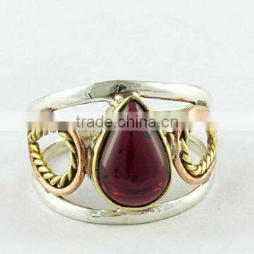 Deep Red Colour !! Red Garnet 925 Sterling Silver Ring, Silver Jewelry, Gemstone Silver Jewelry photo-3