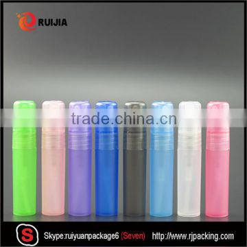 RUI JIA 5ml plalstic perfume bottle with pump sprayer cap colorful                        
                                                                                Supplier's Choice