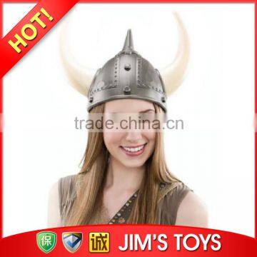 Warrior Plastic Silver Viking Helmet with Light Up Horns