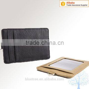 PU material in cheap price id card holder in business