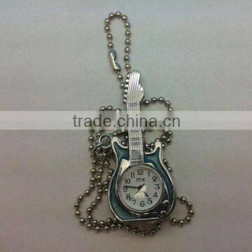 2013 factory custom guitar shap classic music stylish pendant watch