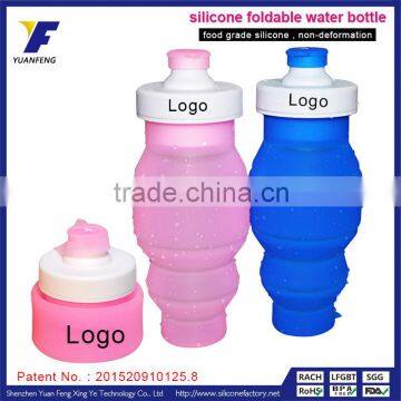 Private Label Custom Logo Cheap 530ML Silicone Bpa Free Water Bottle Manufacturing