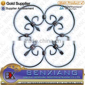 wrought iron rosettes for garden railing