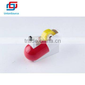 adhesive tape holder, plastic material,capsule shape