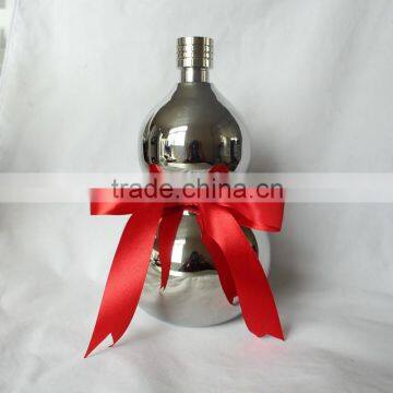 2015 Hot Sale Gourd Shape Stainless Steel Hip Flask Out Door Hip Flask Easy Caarried