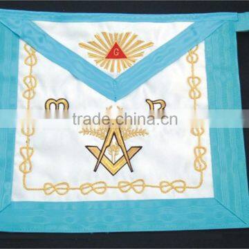 HAND EMBERIODERY MASONIC LODGE MASTER MASON APRON