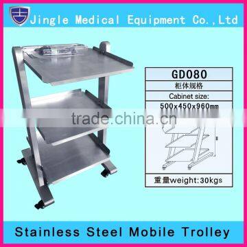 New ! High grade stainless steel Dental clinic trolley, mobile cabinet !