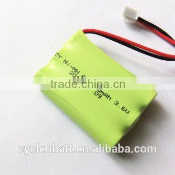 solar power battery NI-MH battery 3.6V.AAA800mah, for electric products/power tools 3.6V ni mh battery