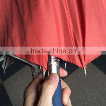 High End Fabric Pongee Automatic Open 2 Fold Umbrella