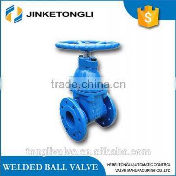 CI 300lb non-rising stem sluice valve stainless steel stem manual operation