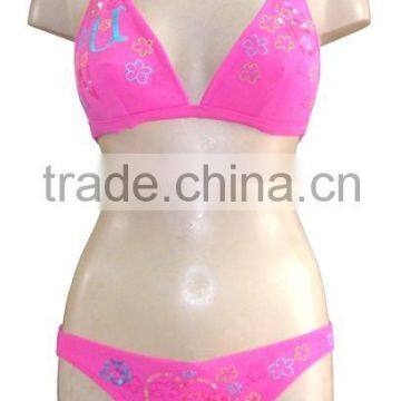 Solid color with hand-made sequins designer bikini