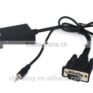 VGA To HDMI Output 1080P HD Audio TV AV HDTV Video Cable Converter Adapter