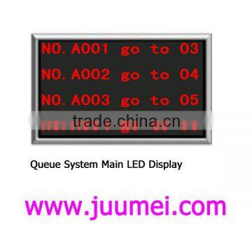 Main display for queue management system 4 line