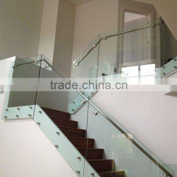 Indoor stainless steel glass balustrade railing B1194