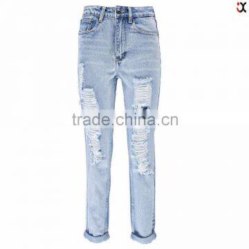Boyfriend Slim Fit Split Leg Jeans (JXA019) photo-2