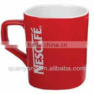 10OZ Red glazed NESTLE COFFEE mug