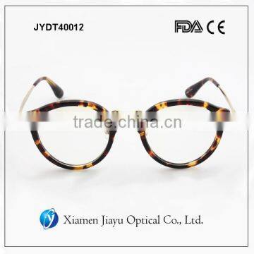 Tortoiseshell Color Demi Round Optical Frames Acetate photo-3