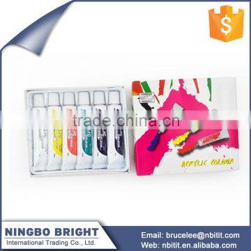 Newest design high quality 6pk Acrylic Paint Tube Set