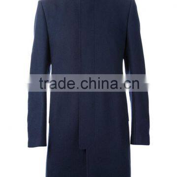 2014 new style navy Cashmere overcoat wool cashmere