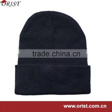 plain knitted hat with many colors China manufacturer