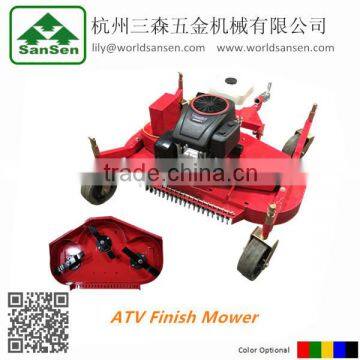 Tow behind finishing mower for ATV quad, 12hp grass cutter sickle bar finishing mower