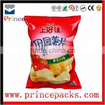 Custom plastic heat sealable design for frozen shrimp and dog food dried rice potato chips snack food