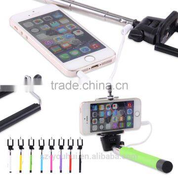 Factory Price Colorful Selfie Stick Tripod with Wired for Smart Phone for iPhone