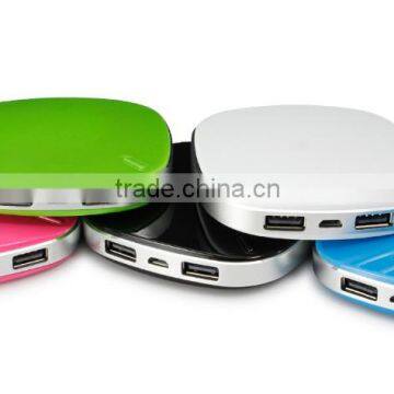 Colorful mini power bank 4000mah;ROHS CE ABS gift mobile power;high quality full capacity OEM power