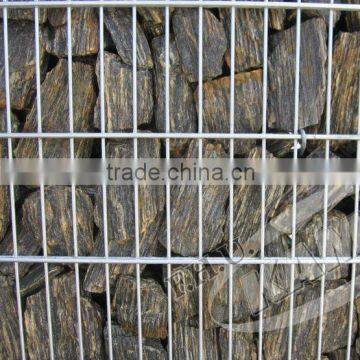 Stone filled welded wire mesh fence panel on sale