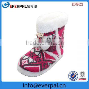 2014 fashion cute winter slipper boots plush lining snow boots