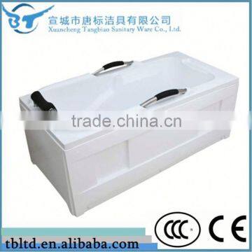 Factory made directly whirlpool acrylic freestanding massage bathtub high quality 1 person hot tub cheap bathtub