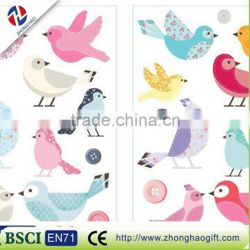 high quality colorful decorated 3d stiker card